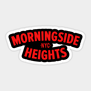 Morningside Heights Manhattan Logo -  Authentic NYC Vibes - Minimal Style Sticker